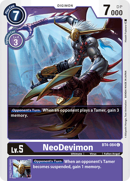 NeoDevimon [BT4-084] [Great Legend] | Shuffle n Cut Hobbies & Games