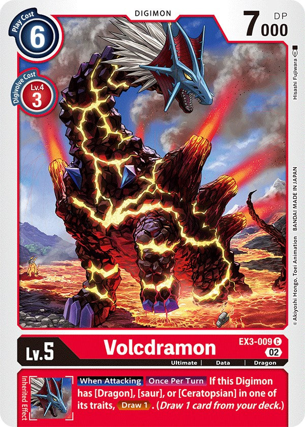 Volcdramon [EX3-009] [Draconic Roar] | Shuffle n Cut Hobbies & Games