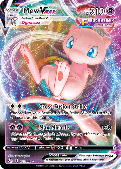 Mew VMAX (114/264) [Sword & Shield: Fusion Strike] | Shuffle n Cut Hobbies & Games