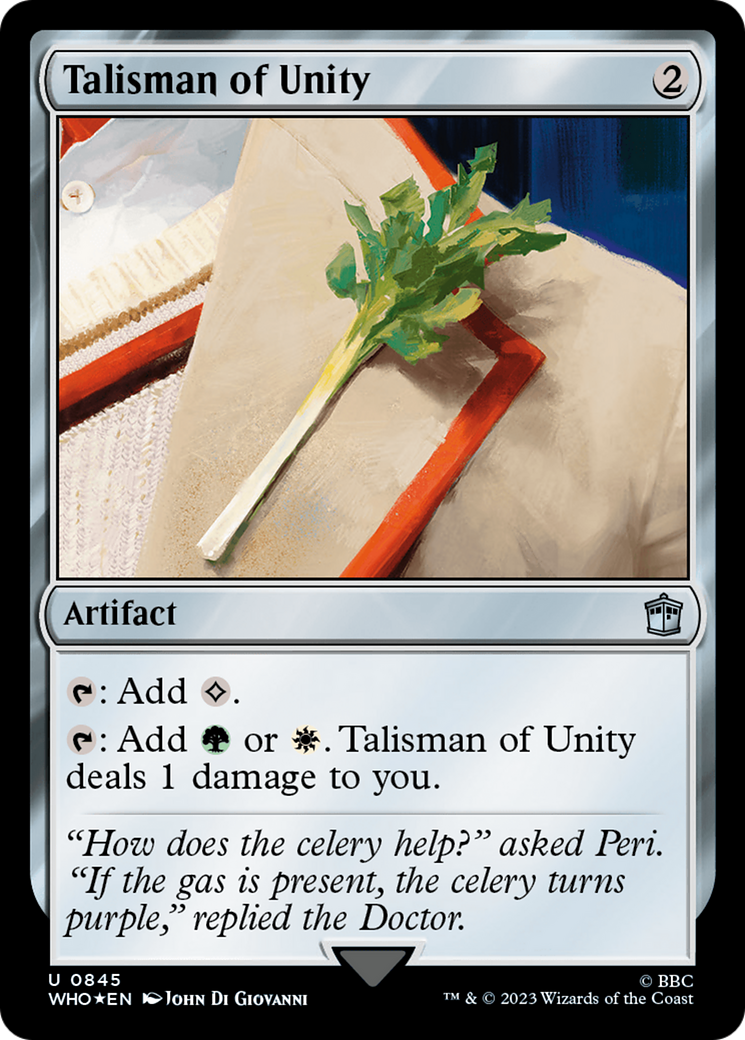 Talisman of Unity (Surge Foil) [Doctor Who] | Shuffle n Cut Hobbies & Games