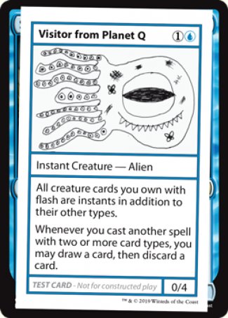 Visitor from Planet Q (2021 Edition) [Mystery Booster Playtest Cards] | Shuffle n Cut Hobbies & Games