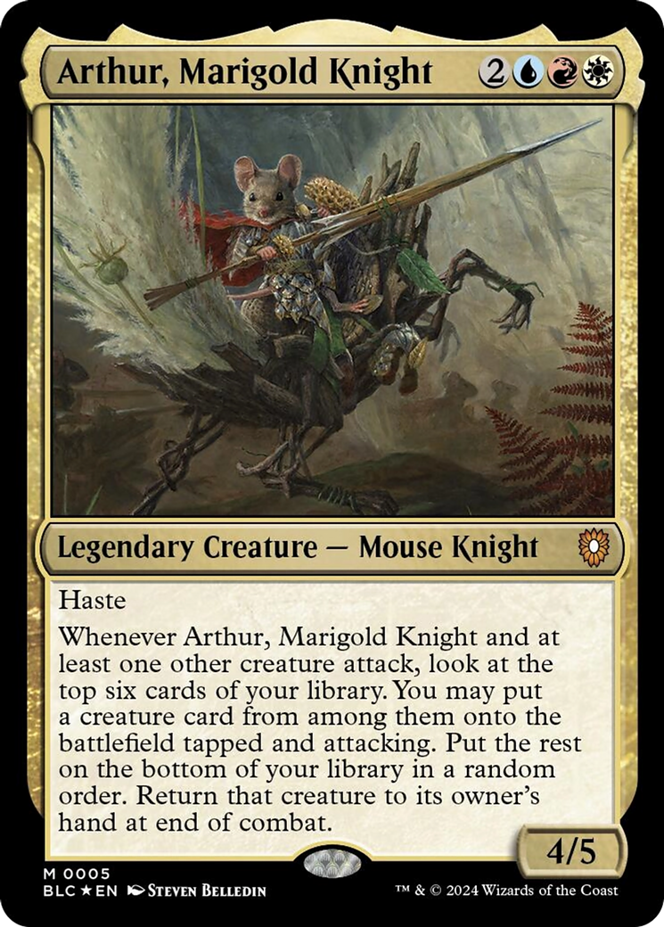 Arthur, Marigold Knight [Bloomburrow Commander] | Shuffle n Cut Hobbies & Games