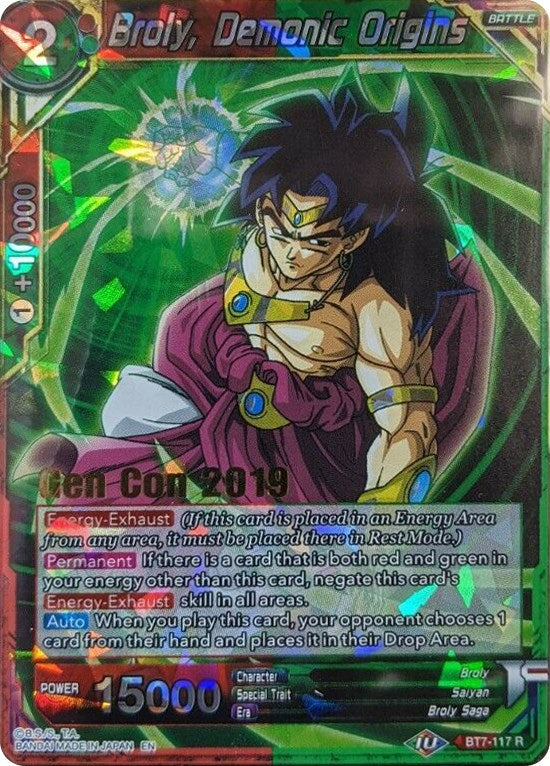 Broly, Demonic Origins (Gen Con 2019) (BT7-117) [Promotion Cards] | Shuffle n Cut Hobbies & Games