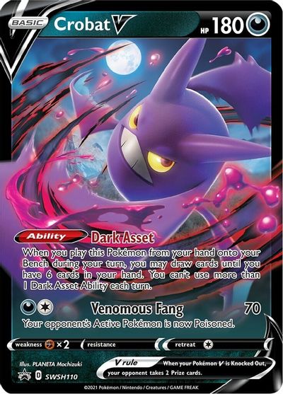 Crobat V (SWSH110) [Sword & Shield: Black Star Promos] | Shuffle n Cut Hobbies & Games