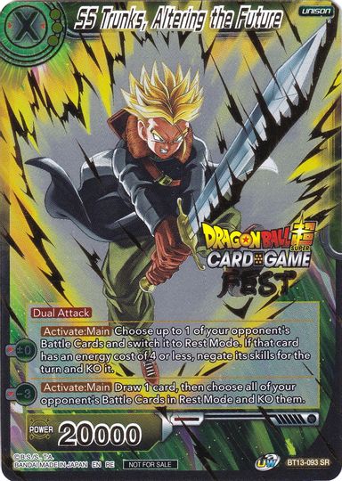 SS Trunks, Altering the Future (Card Game Fest 2022) (BT13-093) [Tournament Promotion Cards] | Shuffle n Cut Hobbies & Games