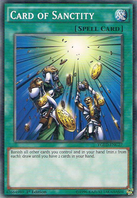 Card of Sanctity [YGLD-ENC27] Common | Shuffle n Cut Hobbies & Games