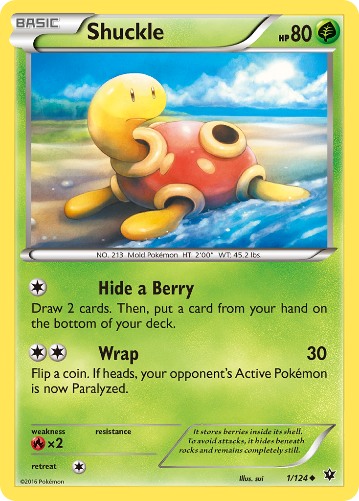 Shuckle (1/124) [XY: Fates Collide] | Shuffle n Cut Hobbies & Games