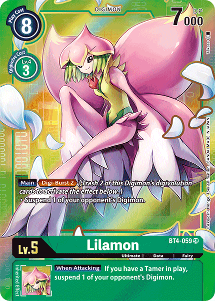 Lilamon [BT4-059] (Alternate Art) [Great Legend] | Shuffle n Cut Hobbies & Games