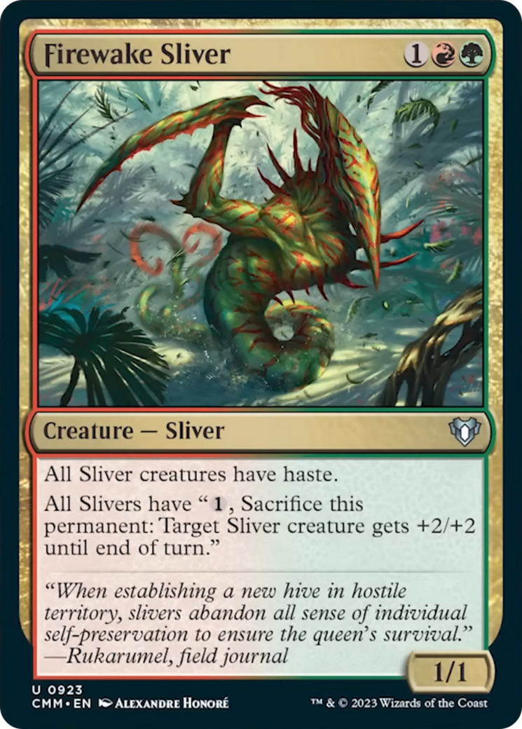 Firewake Sliver [Commander Masters] | Shuffle n Cut Hobbies & Games