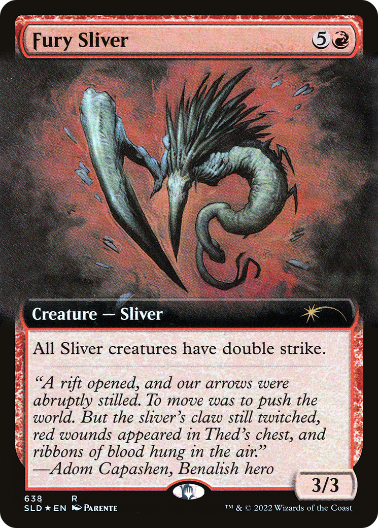 Fury Sliver (Extended Art) [Secret Lair Drop Promos] | Shuffle n Cut Hobbies & Games