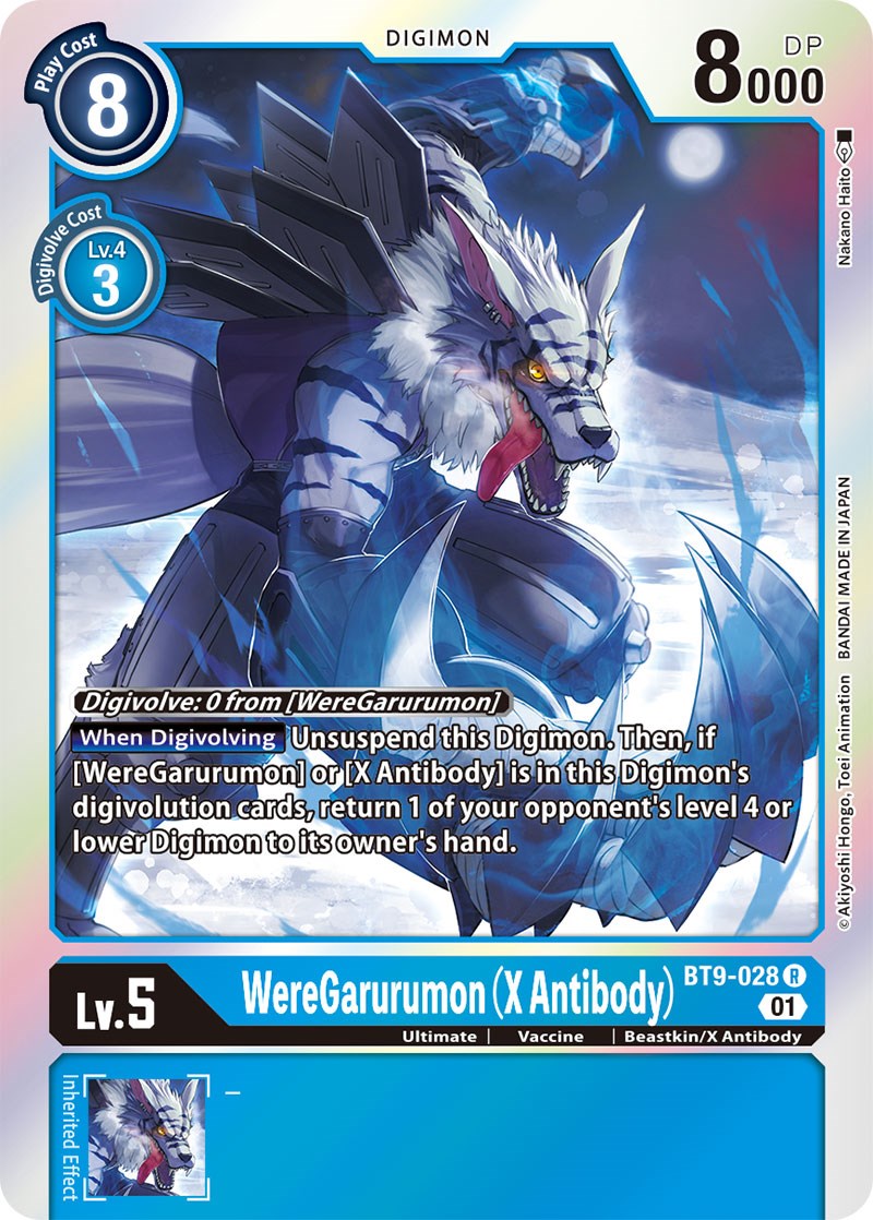 WereGarurumon (X Antibody) [BT9-028] [X Record] | Shuffle n Cut Hobbies & Games