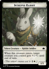 Bat // Intrepid Rabbit Double-Sided Token [Bloomburrow Tokens] | Shuffle n Cut Hobbies & Games