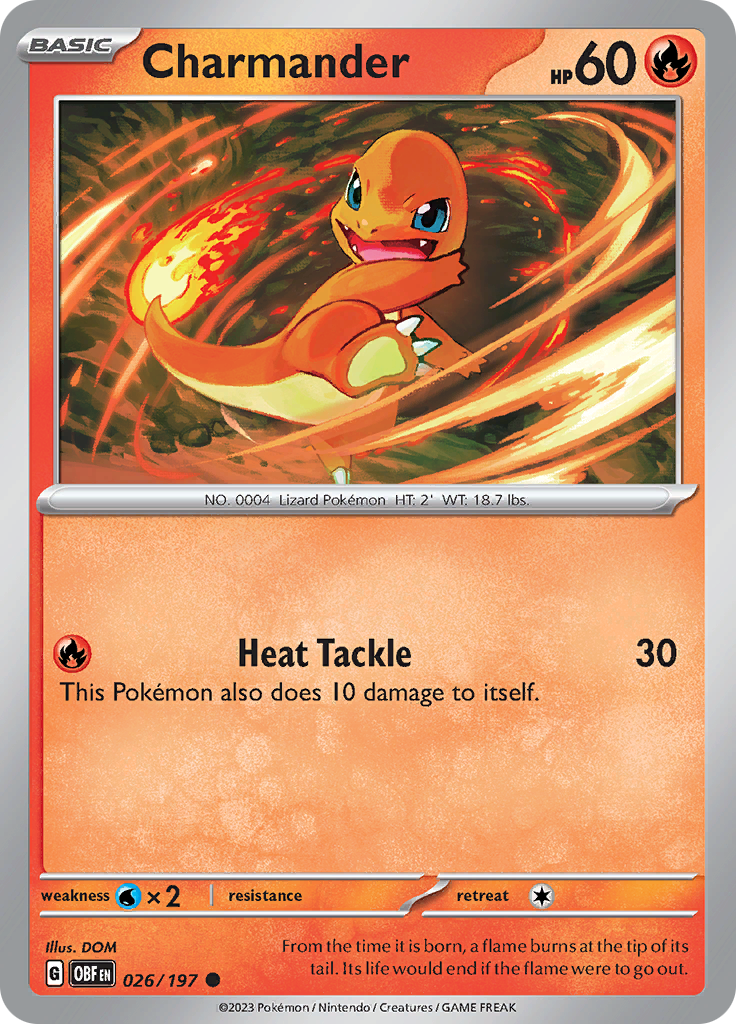 Charmander (026/197) [Scarlet & Violet: Obsidian Flames] | Shuffle n Cut Hobbies & Games