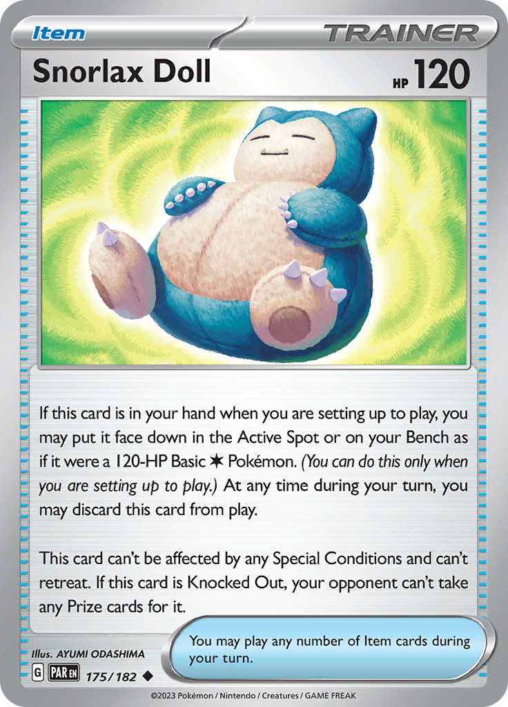 Snorlax Doll (175/182) [Scarlet & Violet: Paradox Rift] | Shuffle n Cut Hobbies & Games