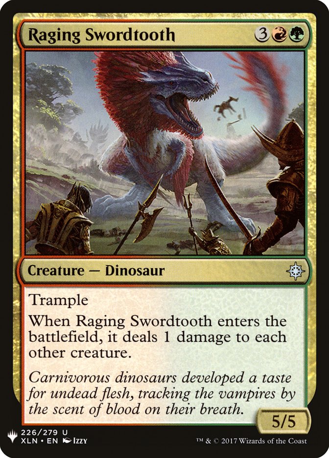 Raging Swordtooth [Mystery Booster] | Shuffle n Cut Hobbies & Games