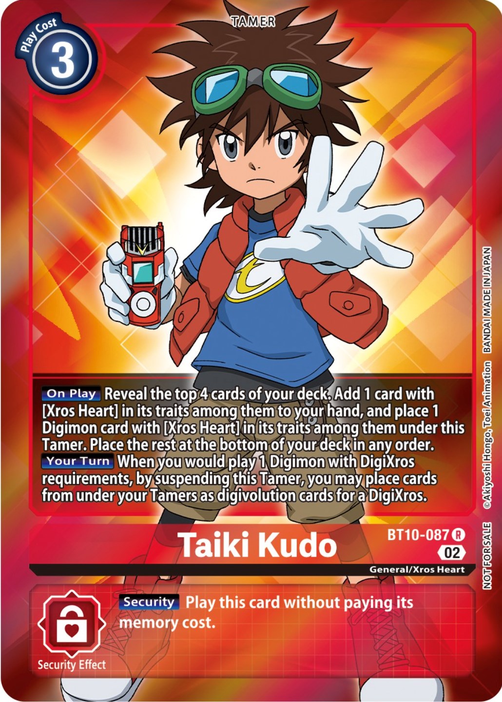 Taiki Kudo [BT10-087] (Box Topper) [Xros Encounter] | Shuffle n Cut Hobbies & Games