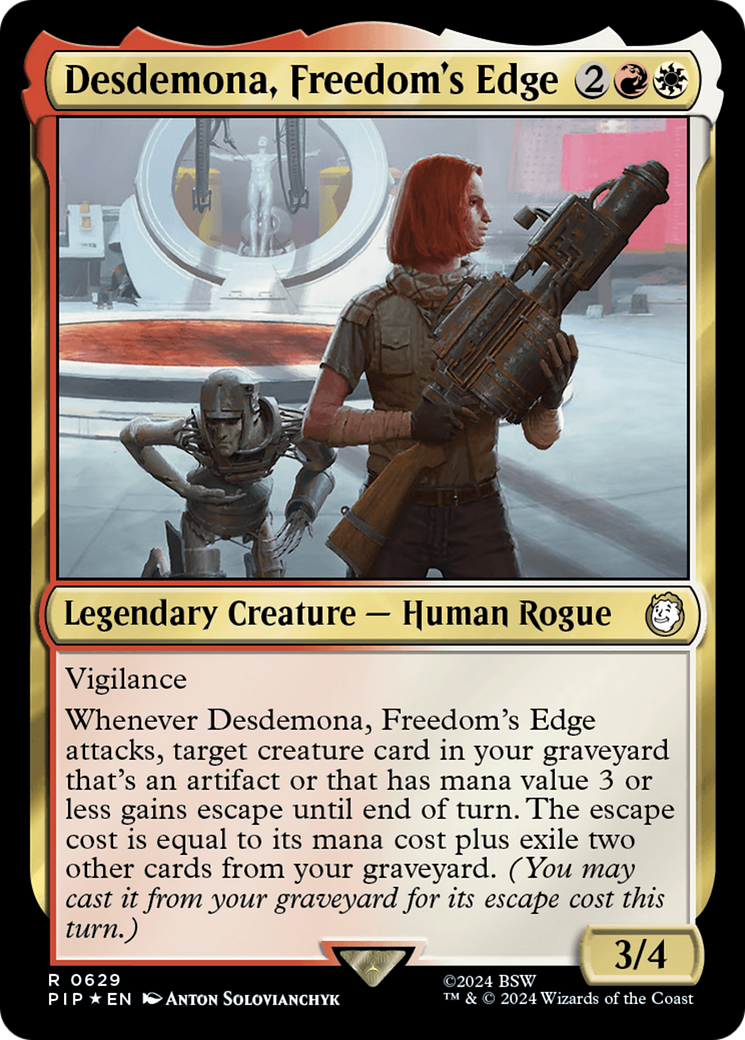 Desdemona, Freedom's Edge (Surge Foil) [Fallout] | Shuffle n Cut Hobbies & Games