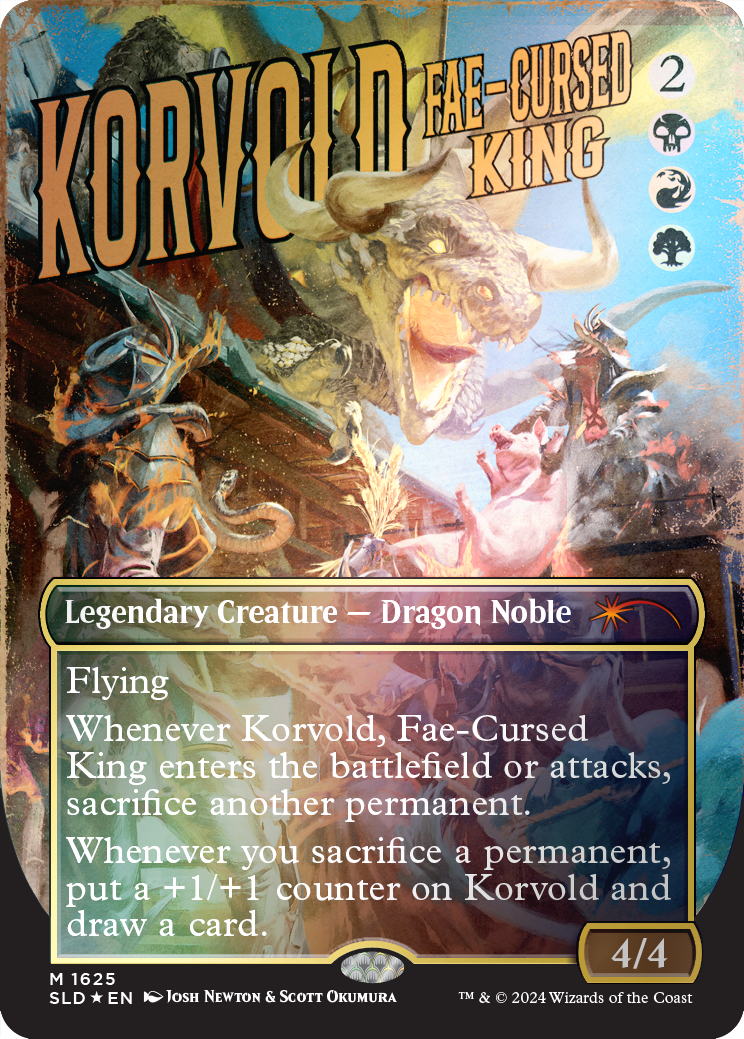 Korvold, Fae-Cursed King (Rainbow Foil) [Secret Lair Drop Series] | Shuffle n Cut Hobbies & Games