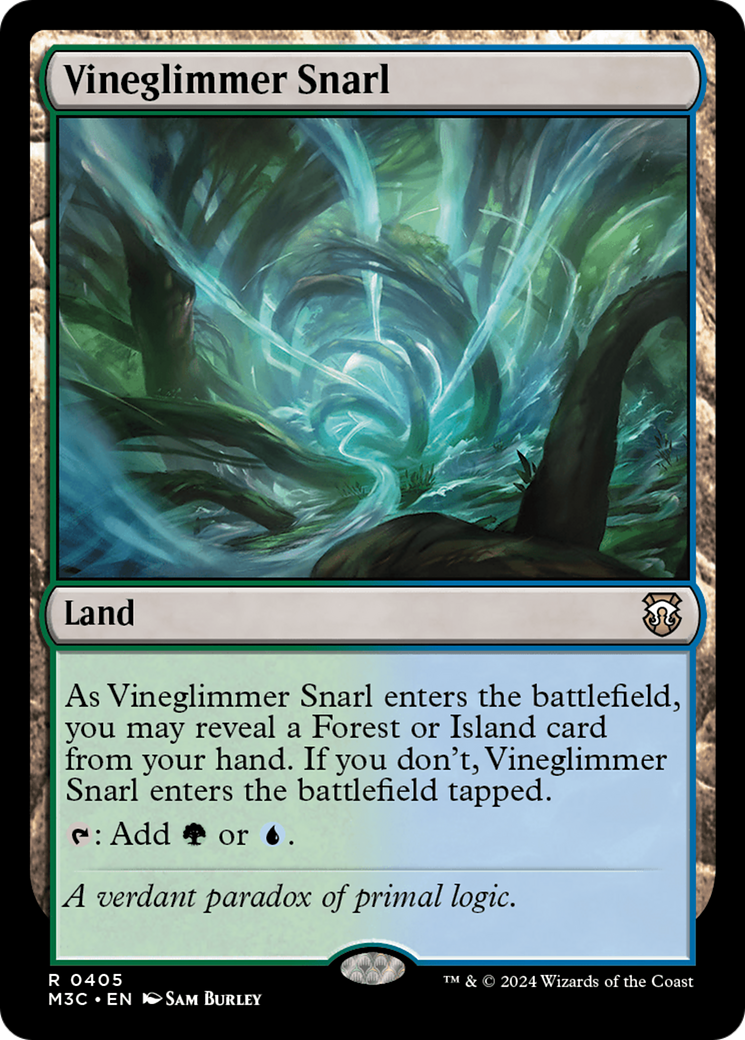 Vineglimmer Snarl (Ripple Foil) [Modern Horizons 3 Commander] | Shuffle n Cut Hobbies & Games