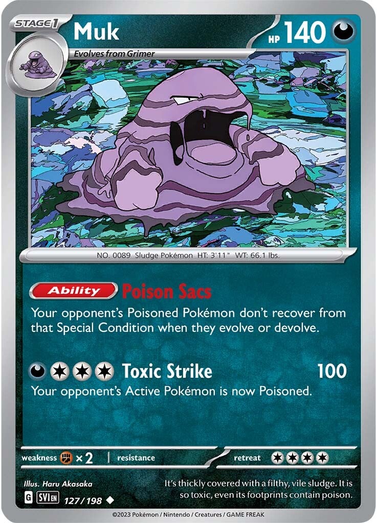 Muk (127/198) [Scarlet & Violet: Base Set] | Shuffle n Cut Hobbies & Games