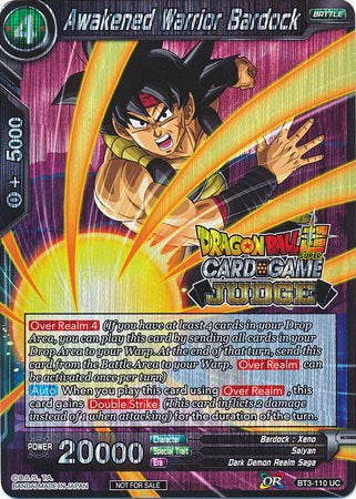 Awakened Warrior Bardock (BT3-110) [Judge Promotion Cards] | Shuffle n Cut Hobbies & Games