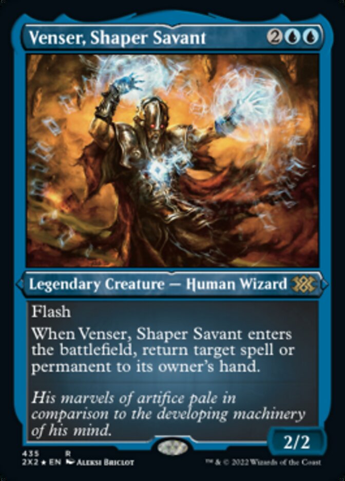 Venser, Shaper Savant (Foil Etched) [Double Masters 2022] | Shuffle n Cut Hobbies & Games