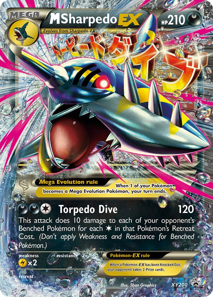 M Sharpedo EX (XY200) [XY: Black Star Promos] | Shuffle n Cut Hobbies & Games