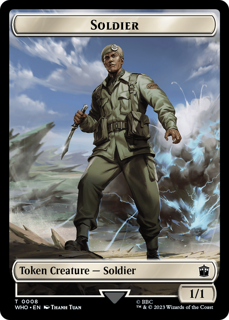 Copy // Soldier Double-Sided Token [Doctor Who Tokens] | Shuffle n Cut Hobbies & Games