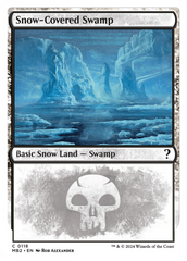 Snow-Covered Swamp (White Border) [Mystery Booster 2] | Shuffle n Cut Hobbies & Games