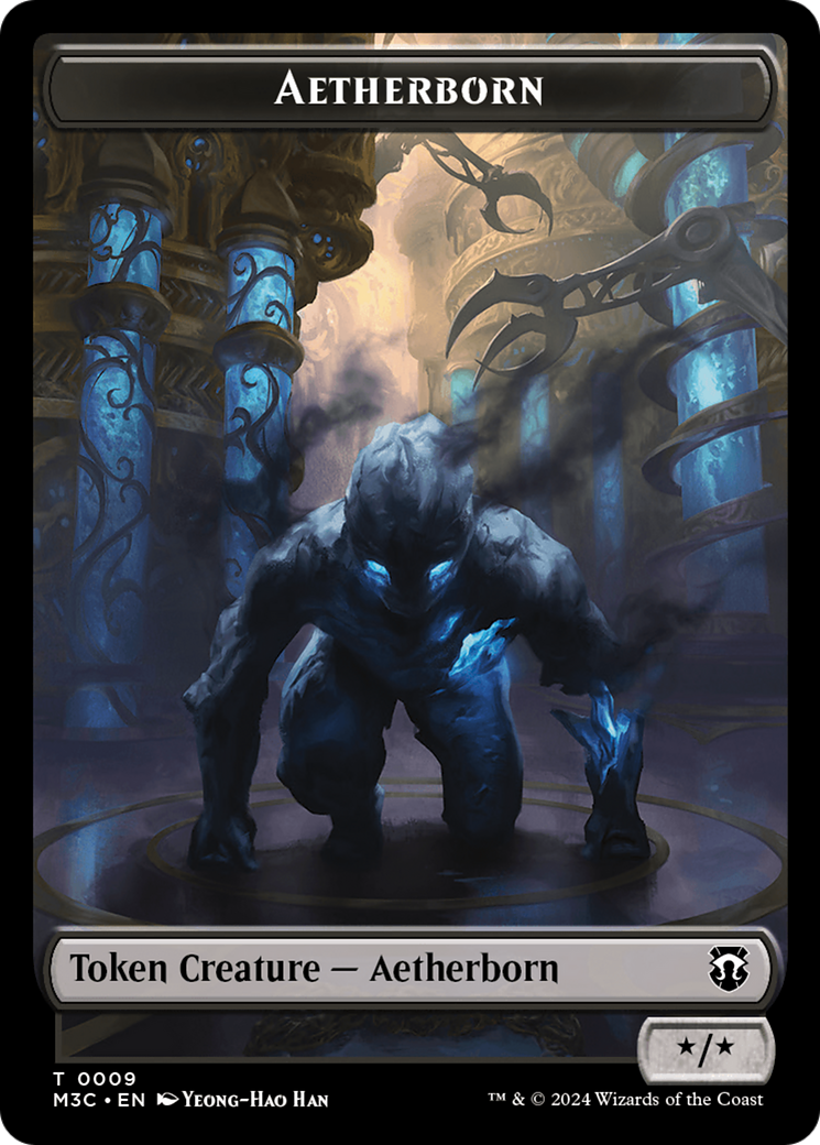 Aetherborn // Servo Double-Sided Token [Modern Horizons 3 Commander Tokens] | Shuffle n Cut Hobbies & Games