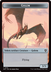 Construct // Golem (0013) Double-Sided Token [Aetherdrift Tokens] | Shuffle n Cut Hobbies & Games