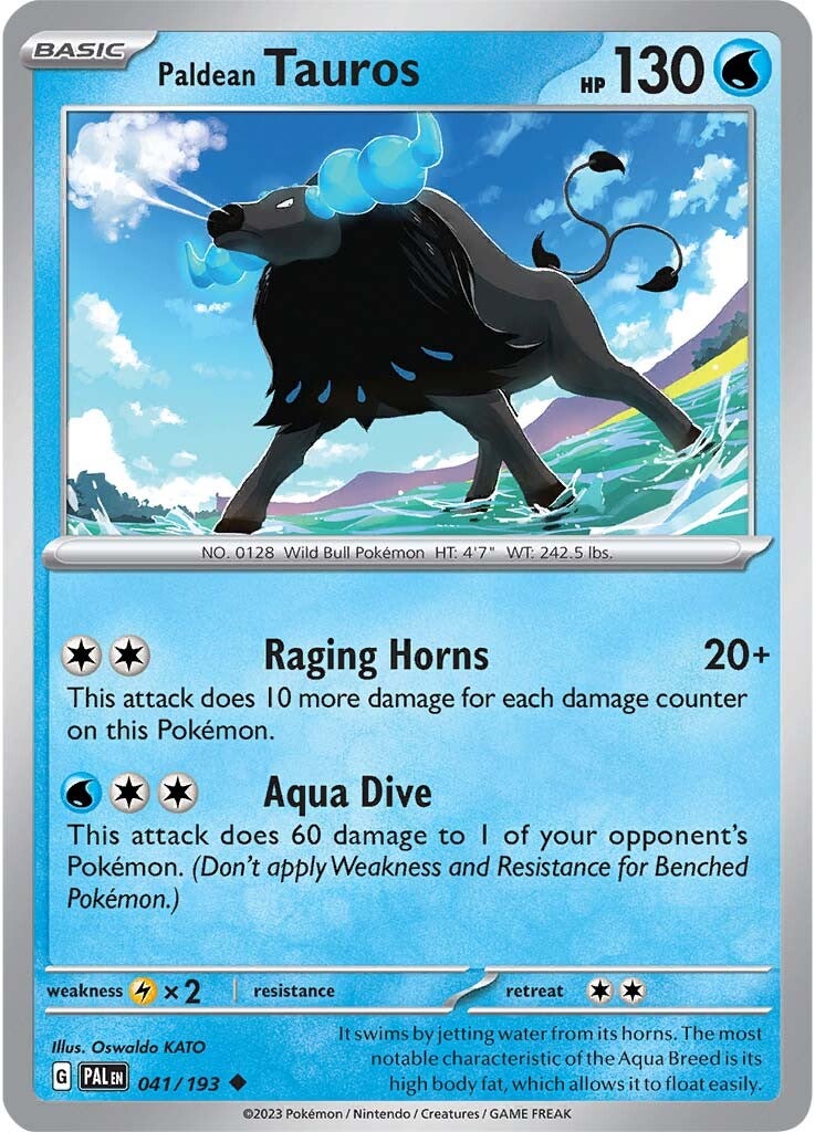 Paldean Tauros (041/193) [Scarlet & Violet: Paldea Evolved] | Shuffle n Cut Hobbies & Games