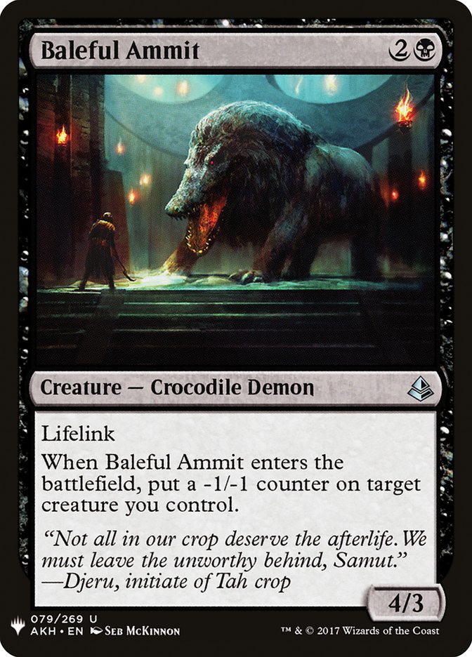 Baleful Ammit [Mystery Booster] | Shuffle n Cut Hobbies & Games