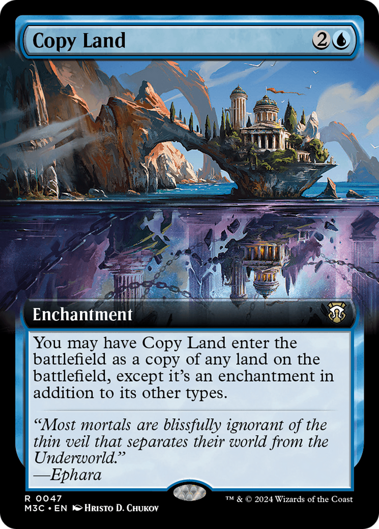 Copy Land (Extended Art) [Modern Horizons 3 Commander] | Shuffle n Cut Hobbies & Games