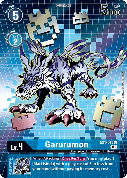 Garurumon [EX1-015] (Alternate Art) [Classic Collection] | Shuffle n Cut Hobbies & Games