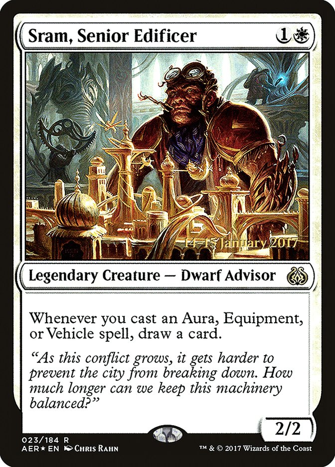 Sram, Senior Edificer [Aether Revolt Prerelease Promos] | Shuffle n Cut Hobbies & Games