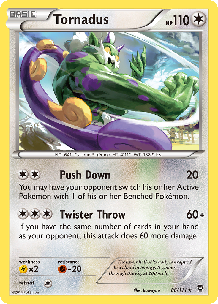 Tornadus (86/111) [XY: Furious Fists] | Shuffle n Cut Hobbies & Games