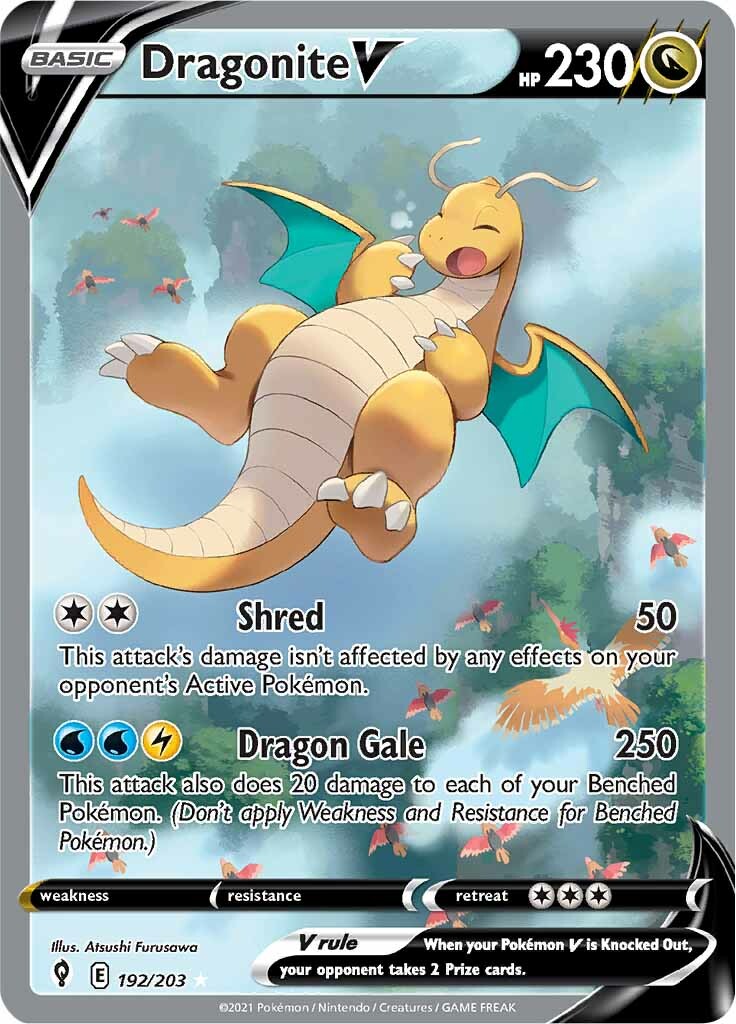 Dragonite V (192/203) [Sword & Shield: Evolving Skies] | Shuffle n Cut Hobbies & Games