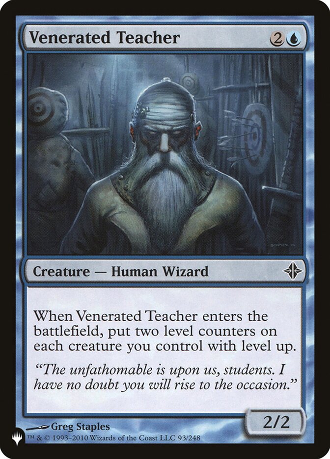 Venerated Teacher [The List] | Shuffle n Cut Hobbies & Games