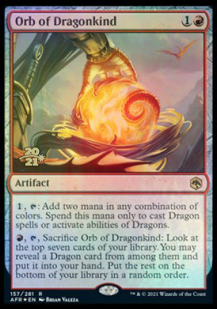 Orb of Dragonkind [Dungeons & Dragons: Adventures in the Forgotten Realms Prerelease Promos] | Shuffle n Cut Hobbies & Games