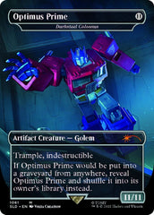 Darksteel Colossus - Optimus Prime (Borderless) [Secret Lair Drop Series] | Shuffle n Cut Hobbies & Games