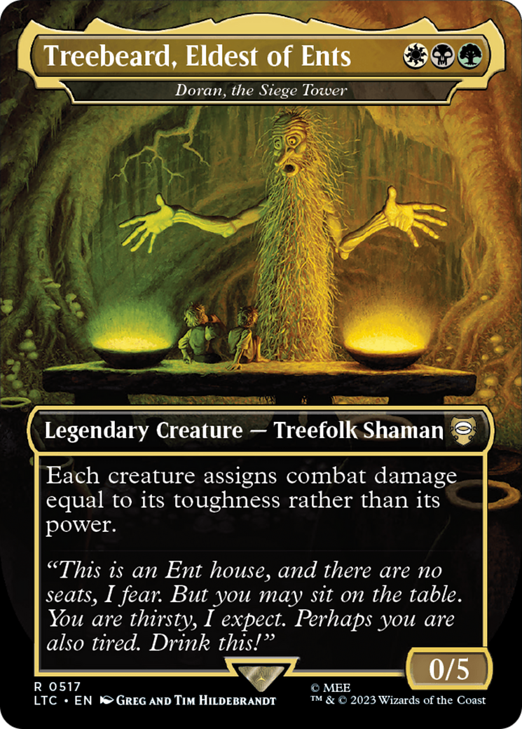 Treebeard, Eldest of Ents - Doran, the Siege Tower (Borderless) [The Lord of the Rings: Tales of Middle-Earth Commander] | Shuffle n Cut Hobbies & Games