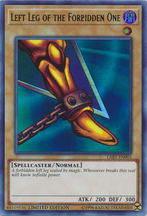 Left Leg of the Forbidden One [LART-EN003] Ultra Rare | Shuffle n Cut Hobbies & Games