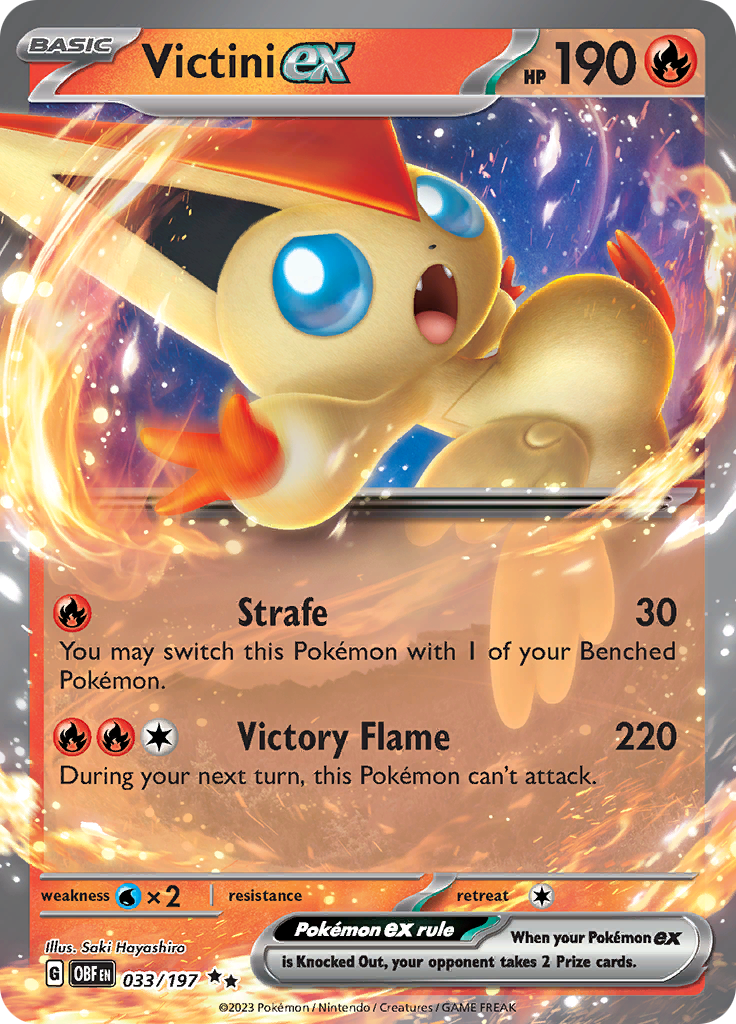 Victini ex (033/197) [Scarlet & Violet: Obsidian Flames] | Shuffle n Cut Hobbies & Games