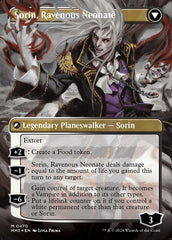 Sorin of House Markov // Sorin, Ravenous Neonate (Borderless) (Textured Foil) [Modern Horizons 3] | Shuffle n Cut Hobbies & Games