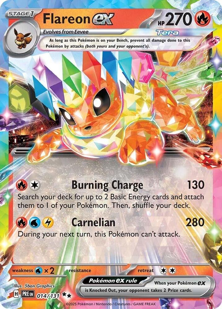 Flareon ex (014/131) [Scarlet & Violet: Prismatic Evolutions] | Shuffle n Cut Hobbies & Games