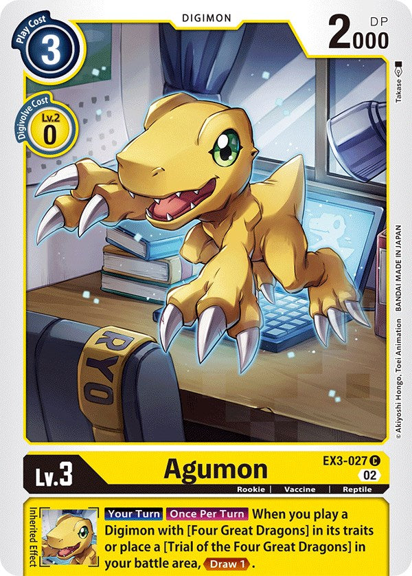 Agumon [EX3-027] [Draconic Roar] | Shuffle n Cut Hobbies & Games