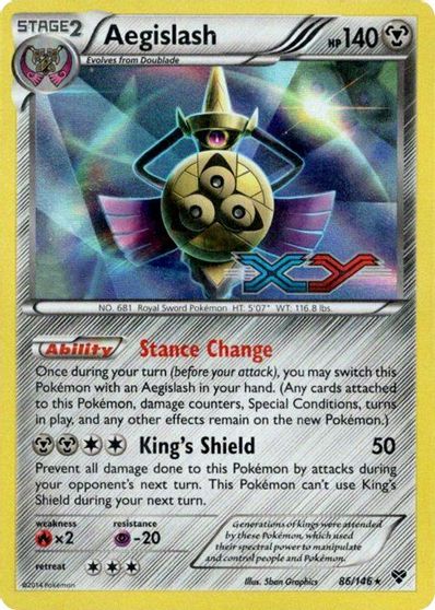 Aegislash (86/146) (Prerelease Promo) [XY: Black Star Promos] | Shuffle n Cut Hobbies & Games