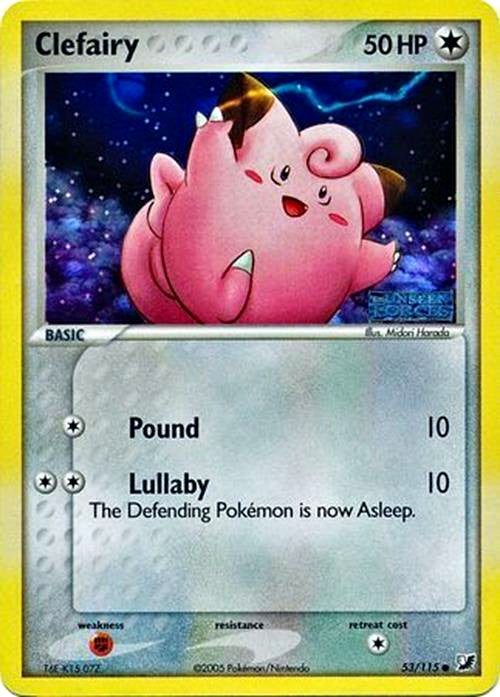 Clefairy (53/115) (Stamped) [EX: Unseen Forces] | Shuffle n Cut Hobbies & Games