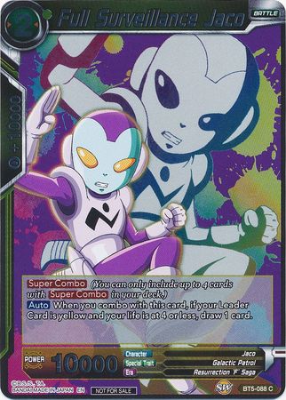 Full Surveillance Jaco (Event Pack 4) (BT5-088) [Promotion Cards] | Shuffle n Cut Hobbies & Games